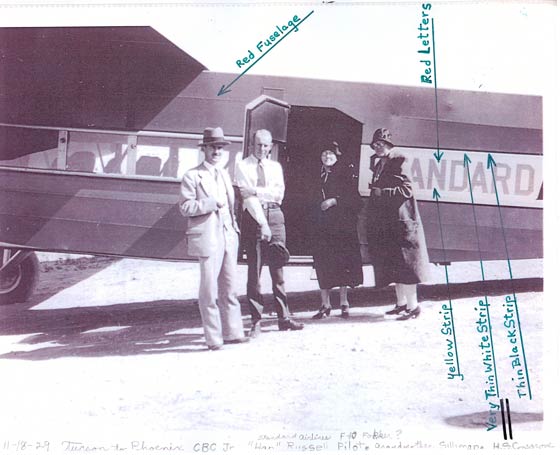 View of Standard Air Lines Fokker Liner Showing Color Scheme (Source: Cosgrove) 