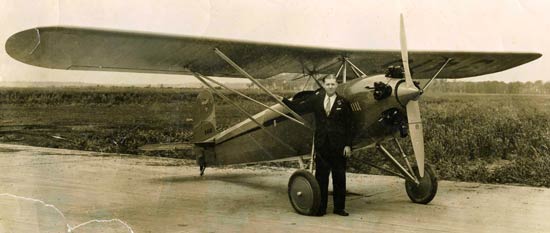 L.D. Bonbrake With Sport S-300, 1929