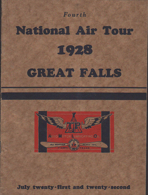 Booklet, 1928 National Air Tour, Great Falls, MT (Source: Webmaster)