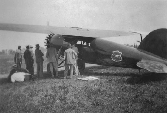 Lockheed Vega NC4097 at Indianapolis, IN, June 30, 1928 (Source: Tretter) 