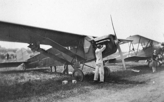 OX-5 Curtiss Robin, Indianapolis, IN, June 30, 1928 (Source: Tretter)