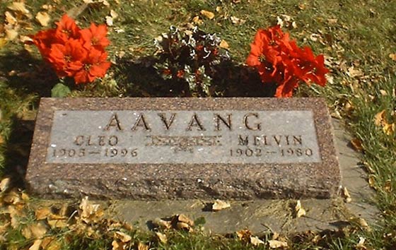 Aavang Gravesite,West Blue Mounds Lutheran Cemetery, Blue Mounds, WI (Source: Aavang)