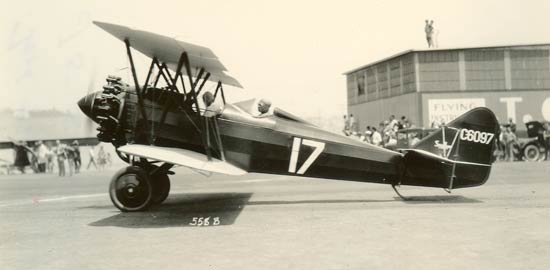 J--5 Swallow NC6097 on the Ground at San Diego, CA, July, 1928 (Source: L. Aavang)