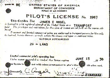 Transport License 1938