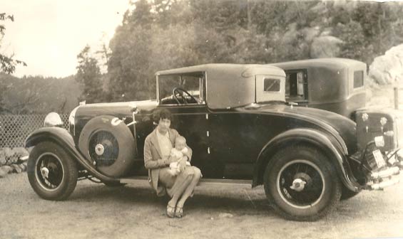 Mrs. Angell with Charlie Leon, Ca. 1927 (Source: Angell Family)