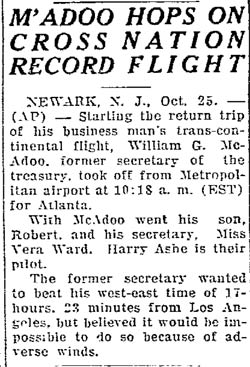 Lima (OH) Sunday News, Octobr 26, 1930 (Source: Gerow)