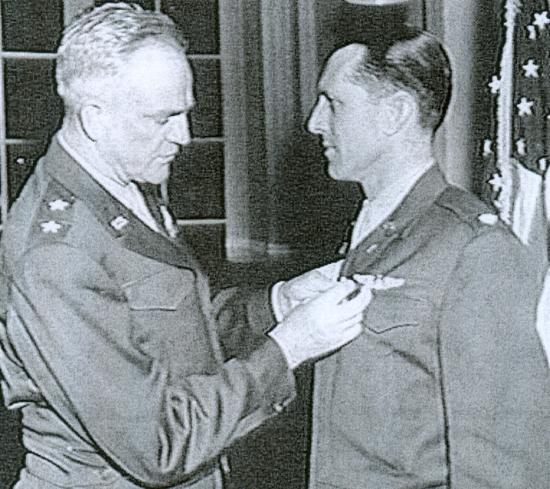 Lt. Col. Benton Baldwin (R), April 17, 1945