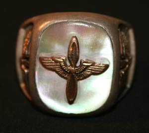 Benton Baldwin's Vintage Air Corps Ring, Ca. 1940s (Source: Denault)