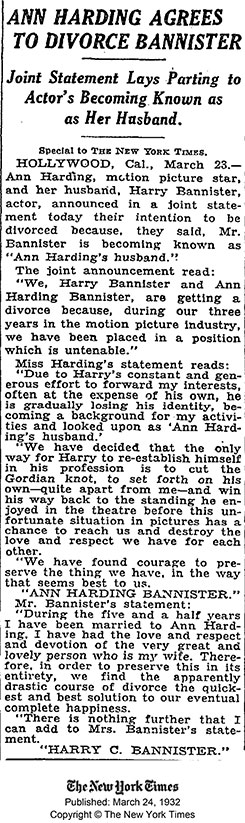 The New York Times, March 24, 1932 (Source: NYT)