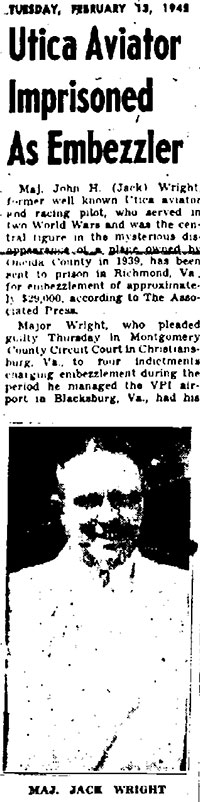 Utica (NY) Daily Press, February 13, 1945 (Source: John)