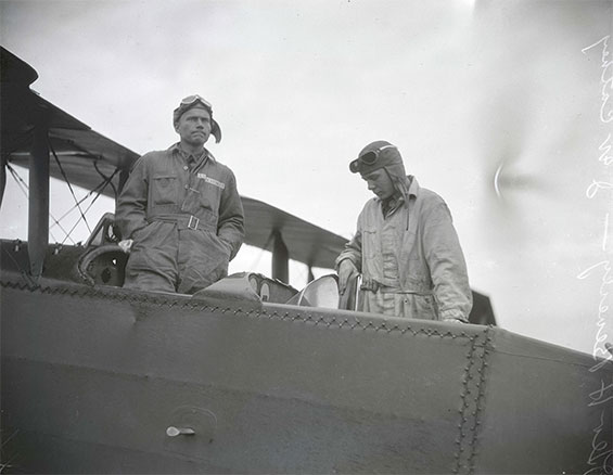 George H. Beverley (L) & J.W. Cathey, September 27, 1927 (Source: Link)