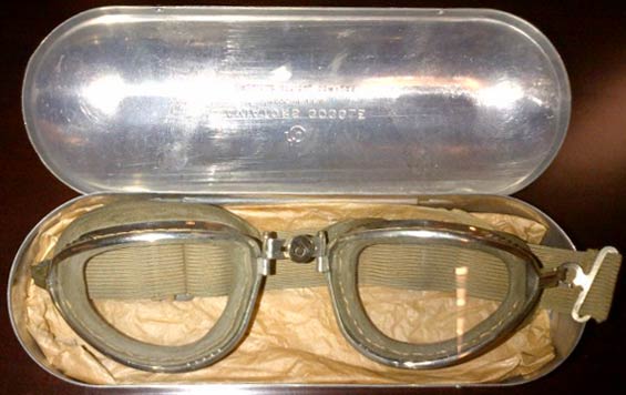 E.F. Booth's Flight Goggles (Source: Booth Family)