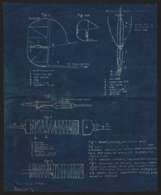 Undated Patent Blue Print, TOR-CON-TROL (Source: Bragunier Family) 