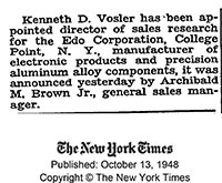 The New York Times, October 13, 1948 (Source: NYT) 