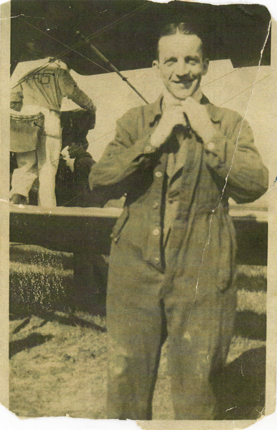 Budwig in Flight Suit, Date & Location Unknown (Source Stanton)