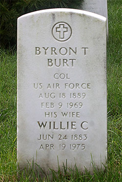 B.T. Burt, Grave Marker, February 9. 1969 (Source: ancestry.com) 