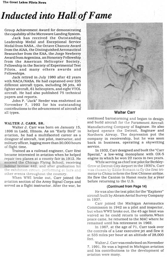 Article, Great Lakes Pilot News, Feb-Mar, 1993 (Source: Gau)