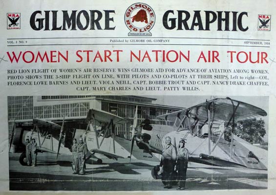 Gilmore Newsletter, September, 1934 (Source: NASM)
