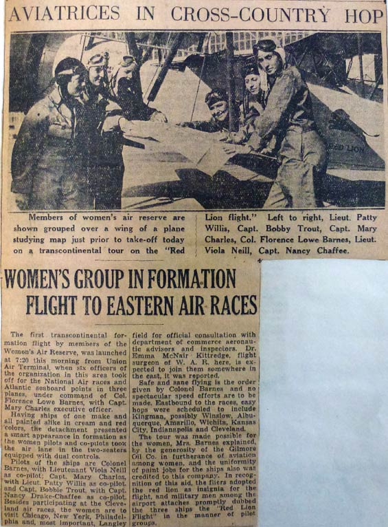 Undated & Unsourced News Article, Ca. 1934 (Source: NASM)