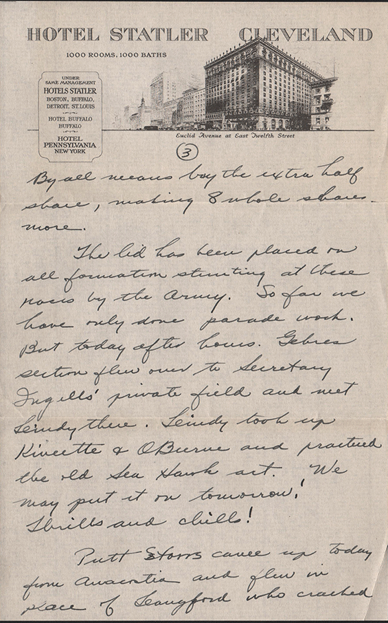 Emile Chourré, Letter to Family, Page 3, August 26, 1929 (Source: GL) 