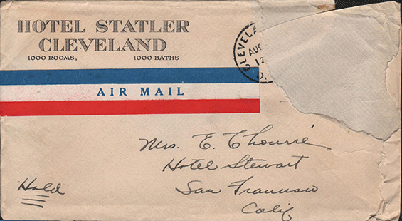 Emile Chourré, Letter to Family, Envelope (Source: GL)