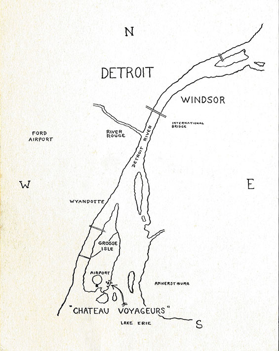 Chateau Voyageurs Map, Detroit, MI (Source: Kalina) 