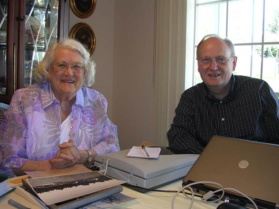 Winnifred Collier Ringhoffer and Bob Woodling, May 6, 2012 (Source: Woodling)