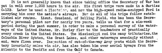 Air Corps Newsletter, January, 1932 (Source: Webmaster)