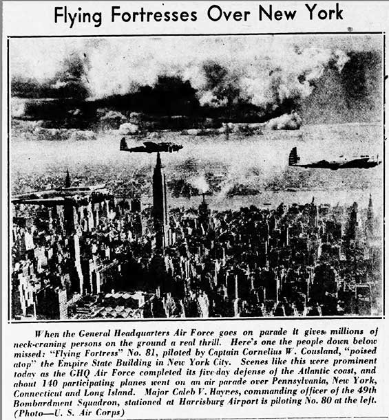 Harrisburg Telegraph (PA), May 17, 1938 (Source: newspapers.com) 
