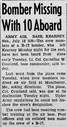 Mount Carmel Item (PA), July 13, 1944 (Source: newspapers.com)