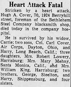 Harrisburg Telegraph (PA), January 15, 1944 (Source: newspapers.com)