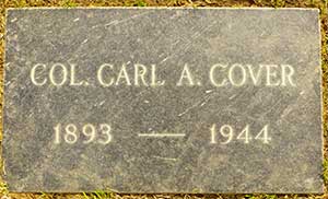 Carl Cover, Grave Marker, 1944 (Source: findagrave.com)