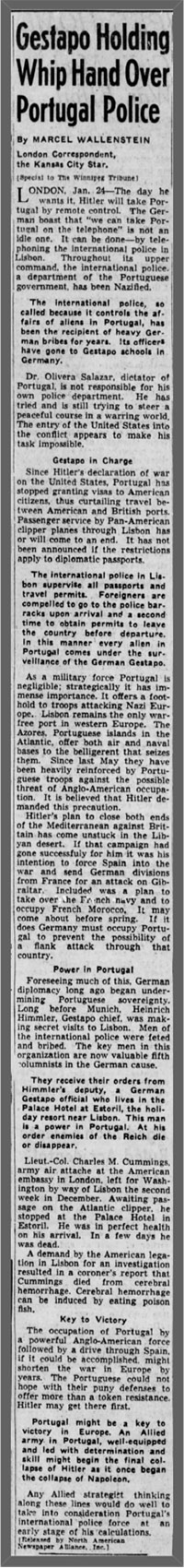 Winnipeg Tribune (CN), January 24, 1942 (Source: newspapers.com)