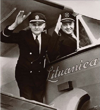 Stasys Girènas (L) & Steponas Darius, Ca. 1933 (Source: COA) 