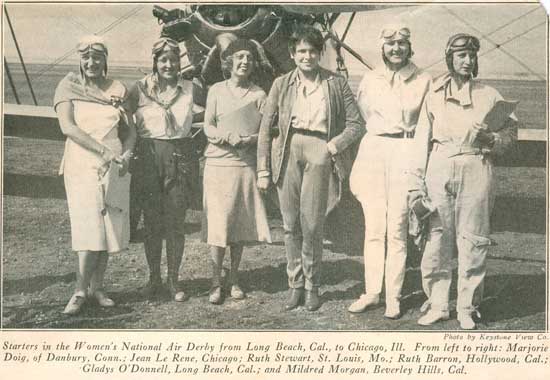 Women In the 1930 National Air Races