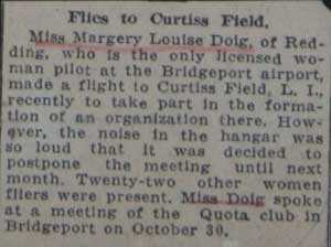 Flight to Curtiss Field, LI, NY, Ca. November, 1929
