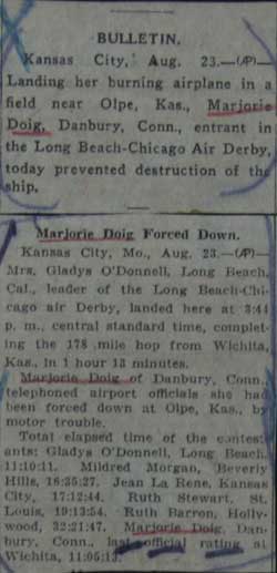 Unsourced Kansas City News Article, Ca. August 23, 1930