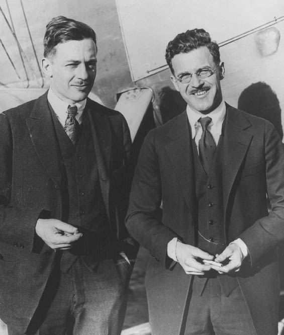 Donald W. Douglas (L) & David R. Davis, Ca. Early 1920s (Source: SDAM)