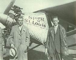 H.B. duPont and Charles Lindbergh, October 1927