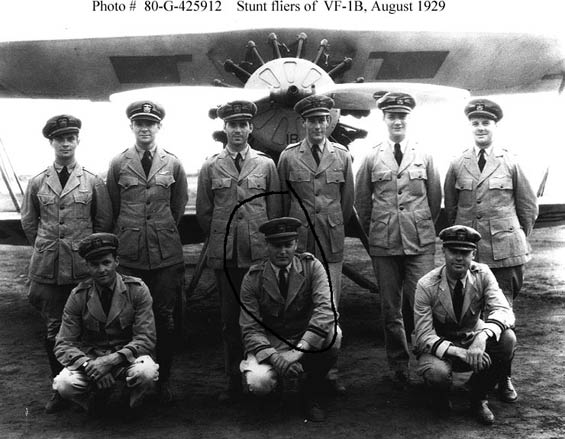 The "Nine High Hats," Gehres Circled, August 16, 1929 (Source: NHH via Bob Woodling) 