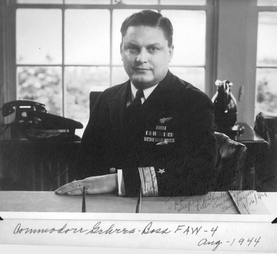 Commodore Leslie Gehres, 1944  (Source: Woodling)