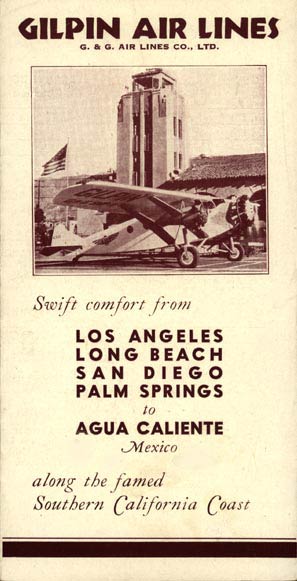 Gilpin Air Lines Brochure, 1933