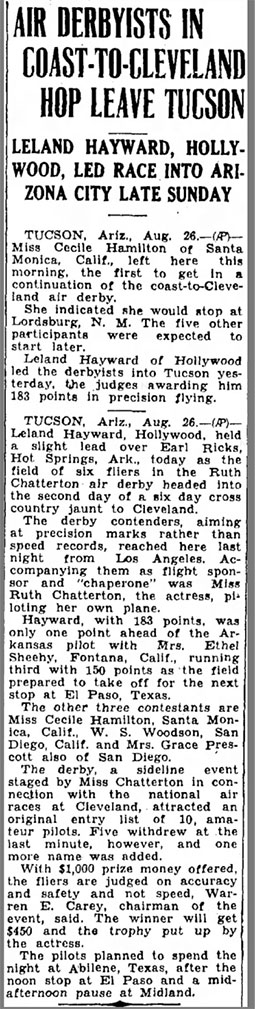 August 27, 1935 Corsicana Light (TX) (Source: newspapers.com) 
