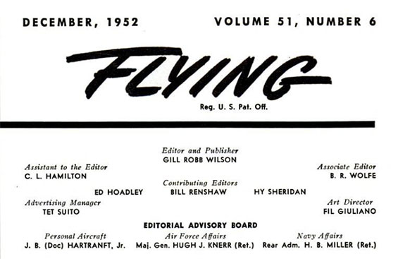 Flying Magazine, December 1952 (Source: Web) 