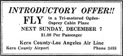 Marketing Advertisement, December 5, 1930 (Source: Gerow)