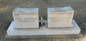 Arthur and Glenn Hardgrave Head Stones (Source: Find A Grave)