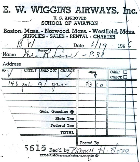 Fuel Receipt, June 19, 1946
