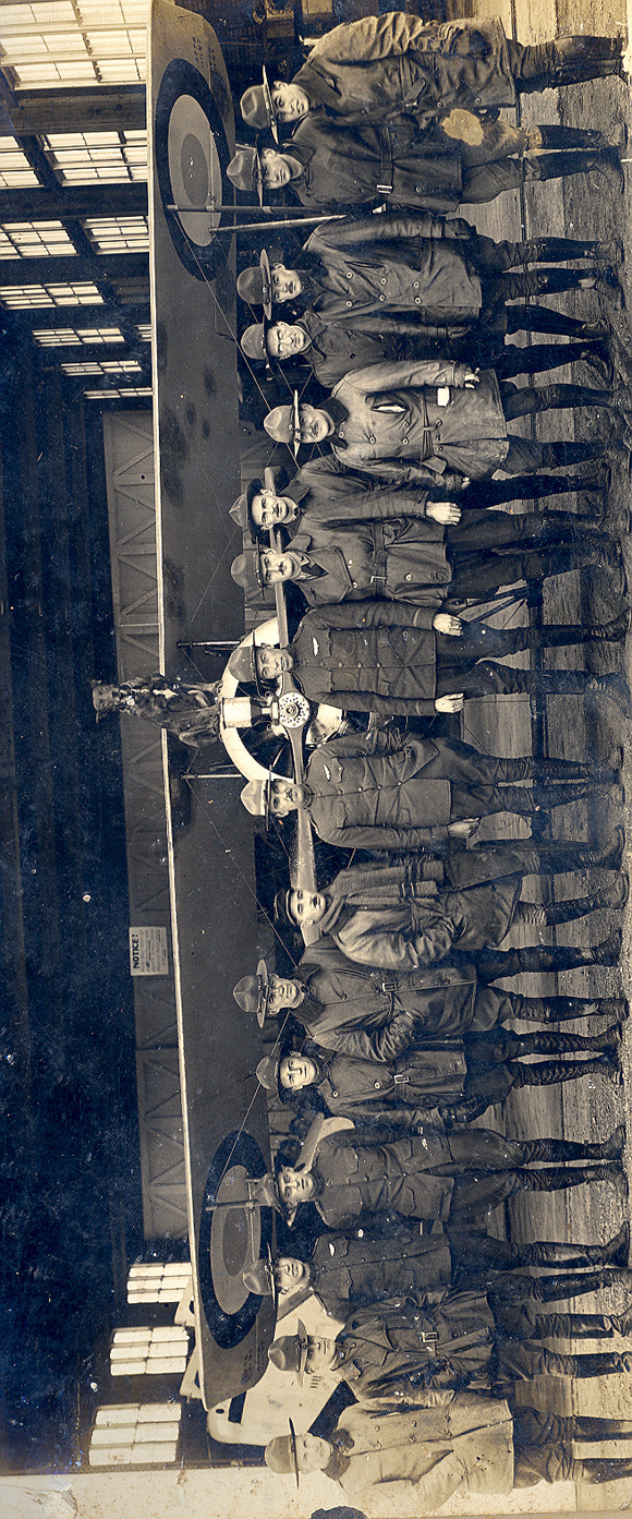 Aviator Group, Wright Field, 1918 (Source: Harmon)