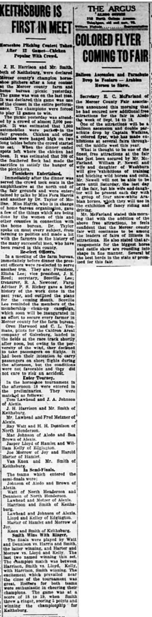 Rock Island Argus (IL), September 20, 1930 (Source: Web) 