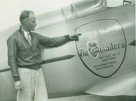 Marshall Headle and Lockheed Altair NR15W, May 29, 1931 (Source: Kalina)